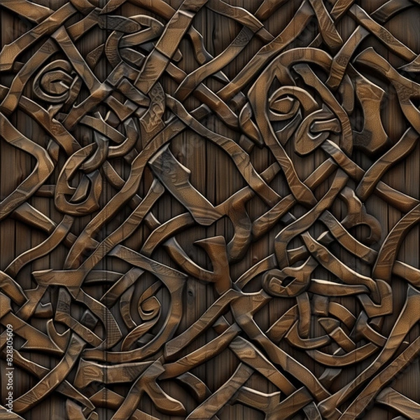 Obraz ケルトウッド木目テクスチャパターン