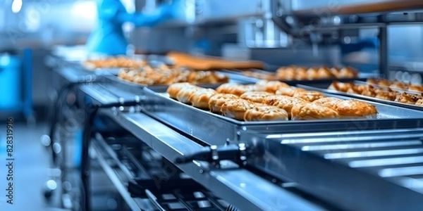 Fototapeta Utilizing technology to improve food processing efficiency and quality. Concept Food Processing, Efficiency, Quality, Technology Integration, Innovation