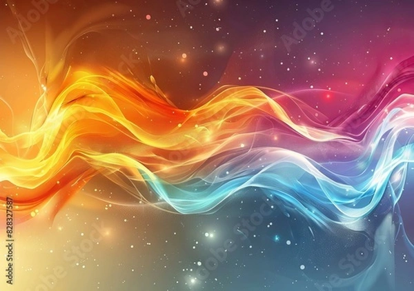 Fototapeta Abstract Fire and Nebula Background