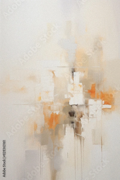 Fototapeta Abstract acrylic painting, contemporary art print