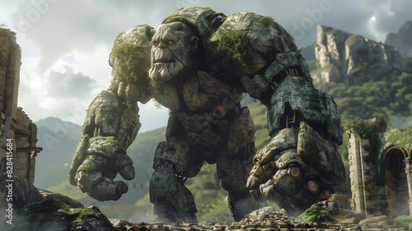 Fototapeta Stone golems that have existed since ancient times