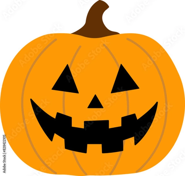 Fototapeta Halloween pumpkin icon vector.
Jack o lantern pumpkin for Halloween.