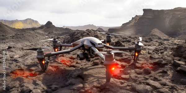 Obraz Drone activity in the sky