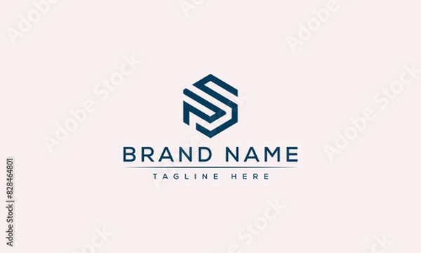 Obraz Logo design letter SP . Elegant modern. Vector template.