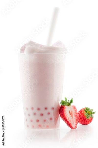 Obraz Bubble Tea Erdbeere