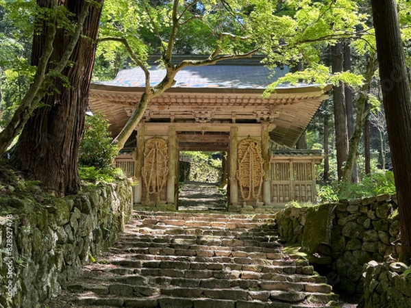 Fototapeta 滋賀県　百済寺の風景