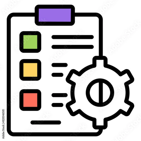 Fototapeta Modern design icon of project management

