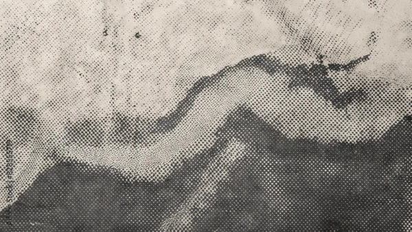 Obraz aged newspaper halftone abstract dotted background and texture