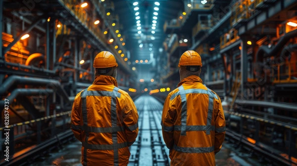 Fototapeta Professional Team with Expertise in Critical Infrastructure
