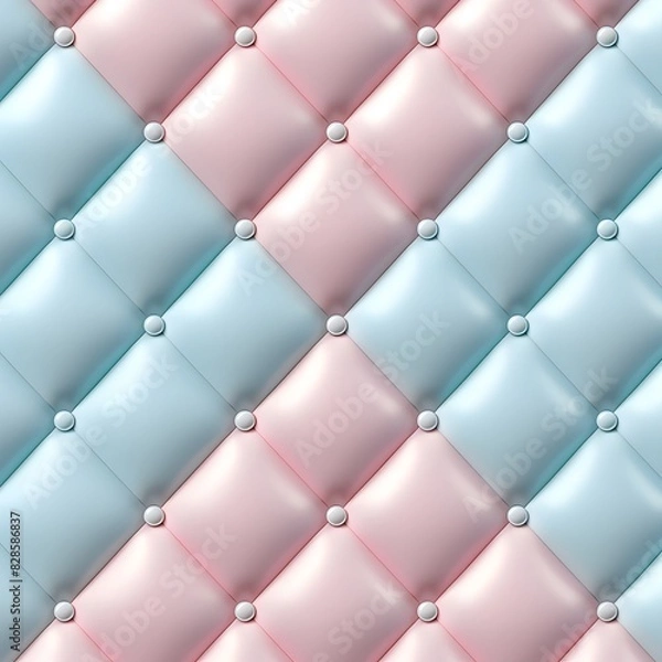 Fototapeta Decorative Upholstery Soft Gloss seamless Quilted Pattern