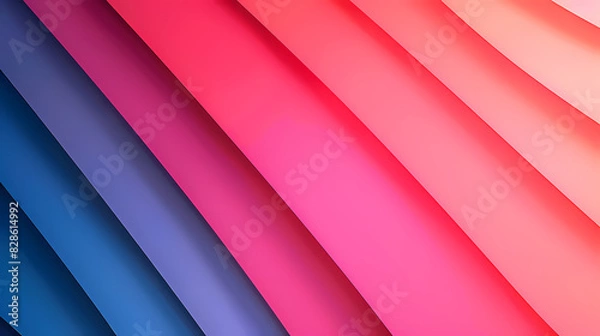 Fototapeta Abstract colorful gradient background featuring vibrant hues of pink, red, and blue with a smooth layered texture.