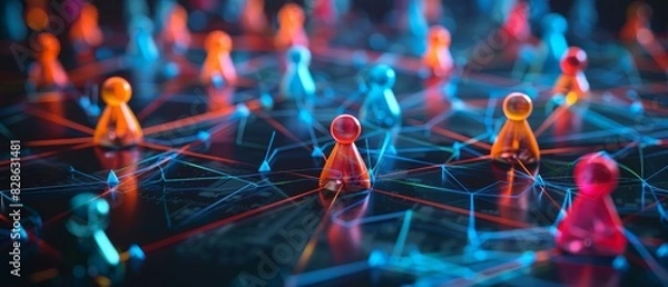 Fototapeta Teamwork, network and community concept