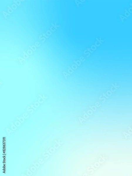 Fototapeta さわやかな青色グラデーション背景