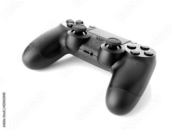Fototapeta video game controller isolated on white background