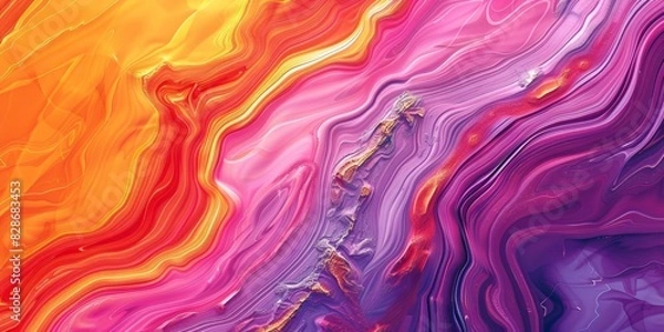 Fototapeta Abstract cloud of colors, mix of pink and purple