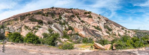 Obraz Panoramic view of Enchanted rock granite dome