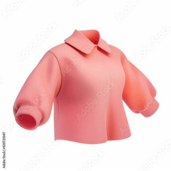 Obraz blouse icon in 3D style on a white background