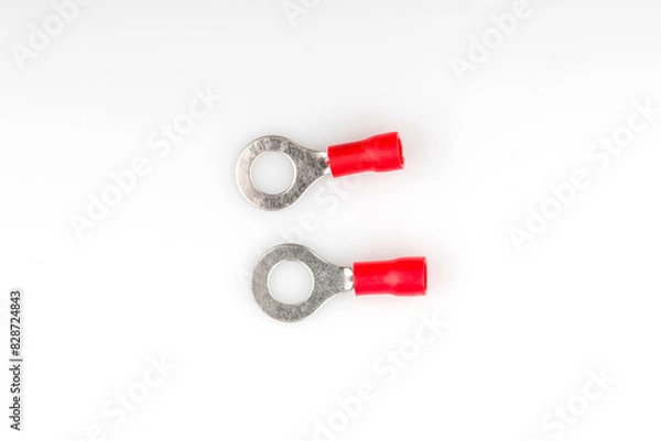 Obraz cable lugs isolated on white background