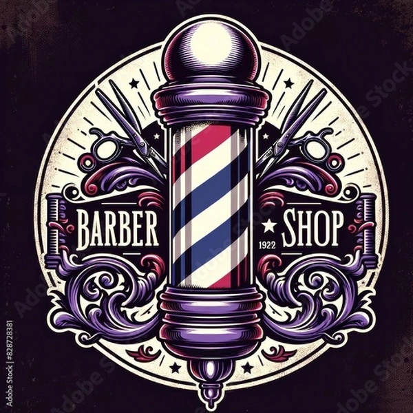 Obraz Barber shop Logo
