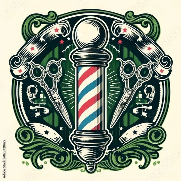 Obraz Barber shop Logo