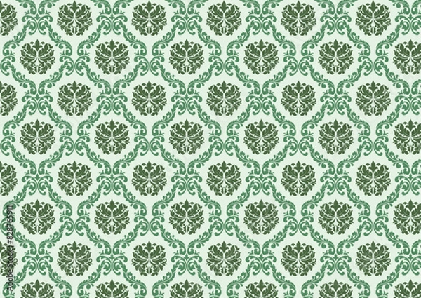 Obraz damask pattern seamless background
