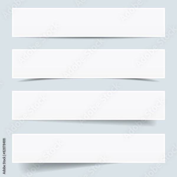 Fototapeta Paper Frame Collection Shadow Effect