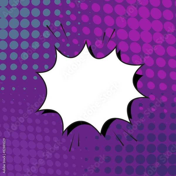 Obraz Boom. Comic book explosion.hand draw vector illustration