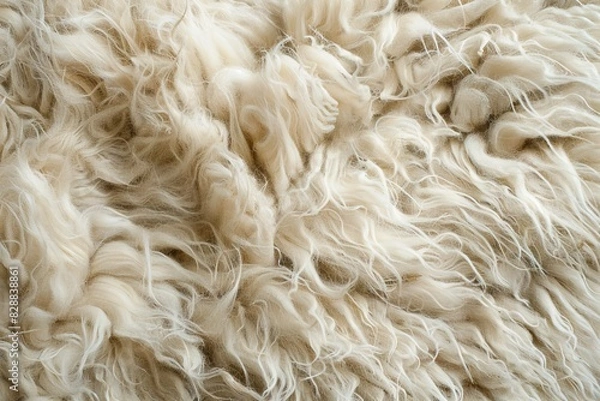 Fototapeta Close up of goat wool texture for background  Close up of goat wool texture for background