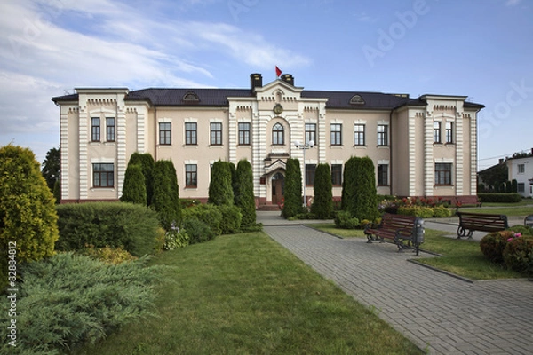 Obraz Old building in Ashmyany. Belarus