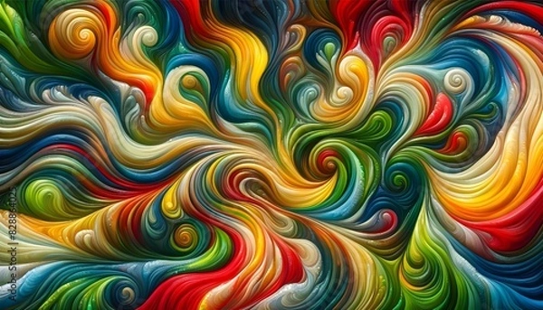 Fototapeta Swirling, organic patterns