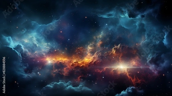 Fototapeta Embark on an extraordinary journey through the vast cosmos and explore the wonders of space