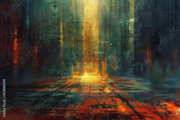 Fototapeta A dark and ominous scene with a sense of menace