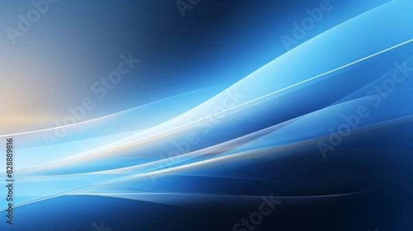 Obraz Abstract soft blue wave background. 3d blue background with blue lines curved wavy sparkle with copy space for text. Three-dimensional wave and blue background.