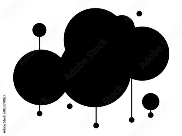 Obraz Element de design vectoriel noir, style Frutiger Metro