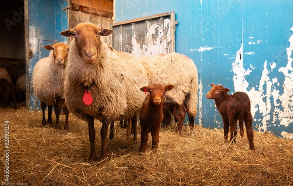 Obraz sheep and lambs