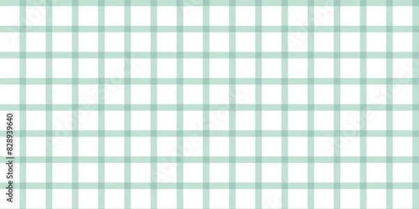 Obraz Gingham pattern seamless Plaid repeat, Design for print, tartan, gift wrap, textiles, checkered background for tablecloth