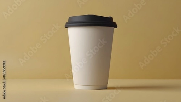 Obraz white paper coffee cup mock up