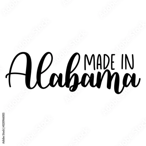 Fototapeta Аlabama Lettering State vector EPS