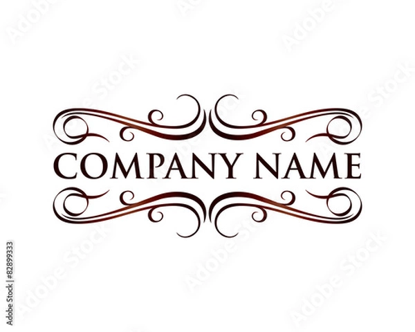 Obraz Swirl Ornate Frame Vector Template