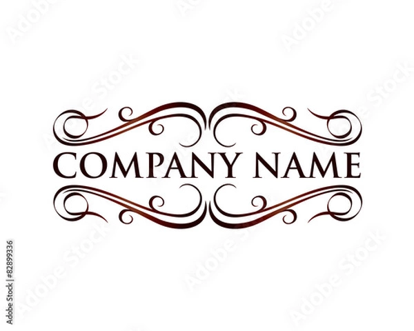 Obraz Swirl Ornate Frame Vector Template