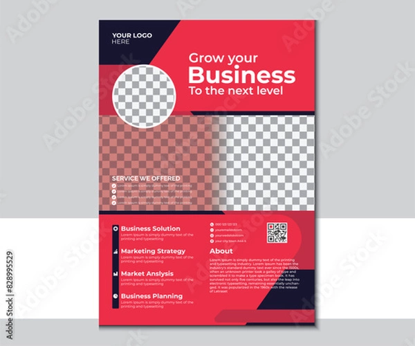 Fototapeta modern flyer design 