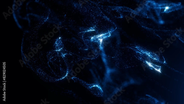 Fototapeta Abstract elegant luxury glittering particle background 