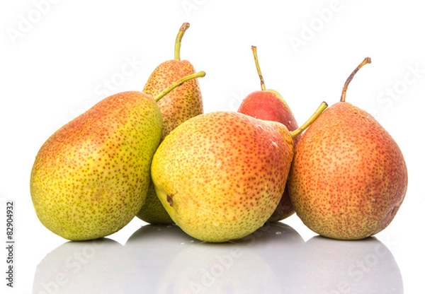 Obraz South African forelle pear fruit on wooden surface