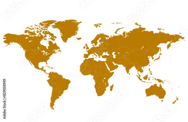 Obraz carte du monde