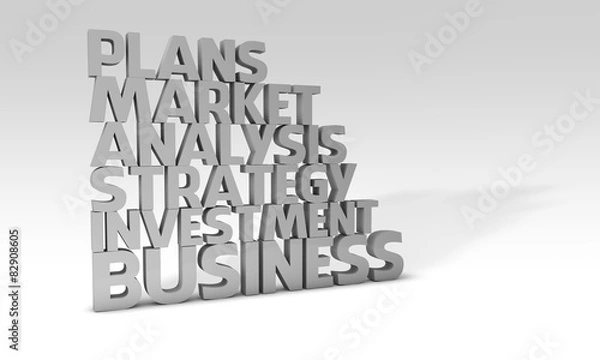 Fototapeta business words concept