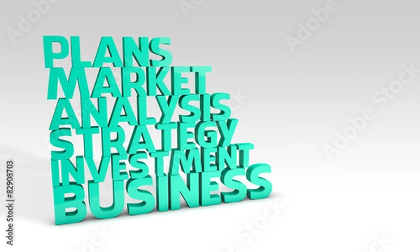 Fototapeta business words concept