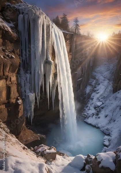 Obraz waterfall in freefall 
