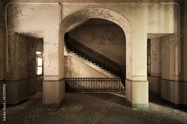 Obraz Abandoned staircase