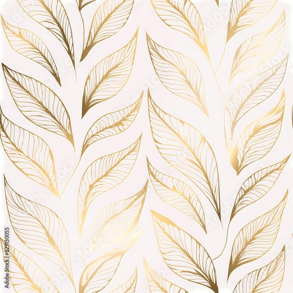 Obraz Golden, elegant, seamless pattern luxury lines, rich 