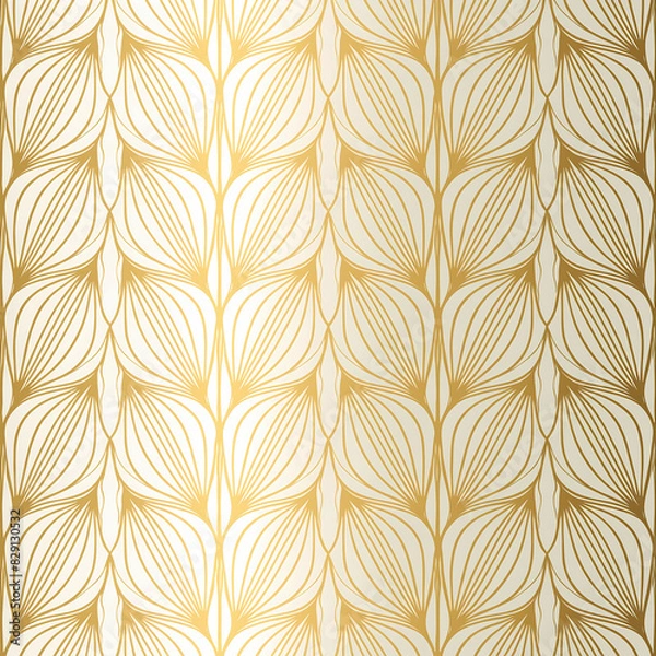 Obraz Golden, elegant, seamless pattern luxury lines, rich 